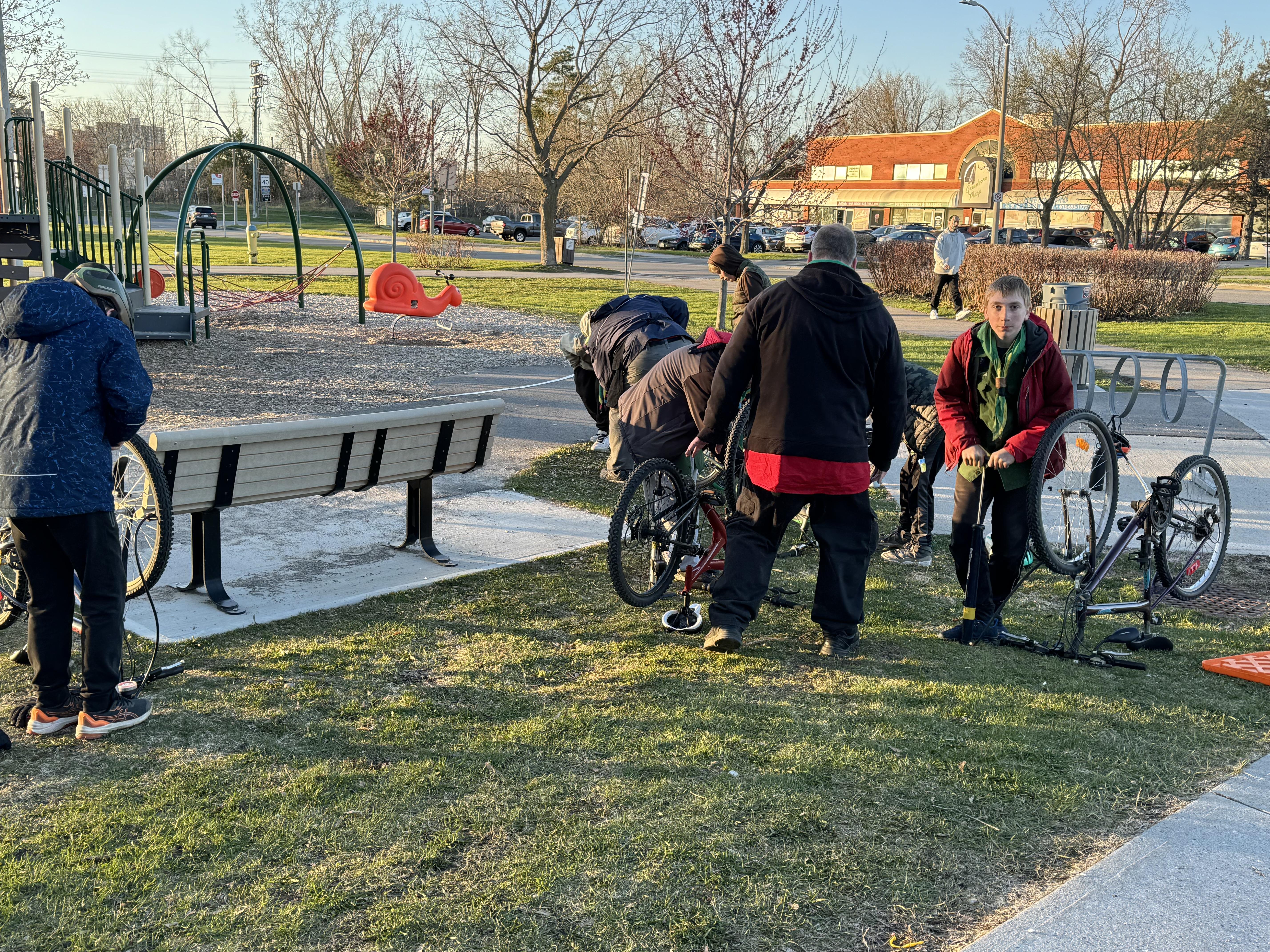 Having fun working on my bike Bike repairs